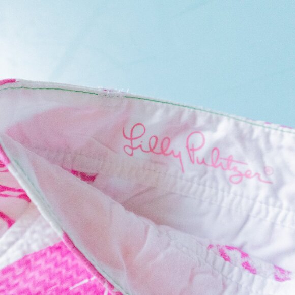 Lilly Pulitzer The Walsh Short Capri Pink Yacht Sea Textured Print Shorts Size 4 - Picture 3 of 9